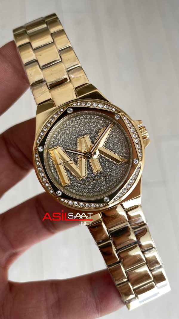 Michael Kors Lennox Gold MK7229 Taşlı Kadın Kol Saati Michael Kors Lennox Gold MK7229 Taşlı Kadın Kol Saati