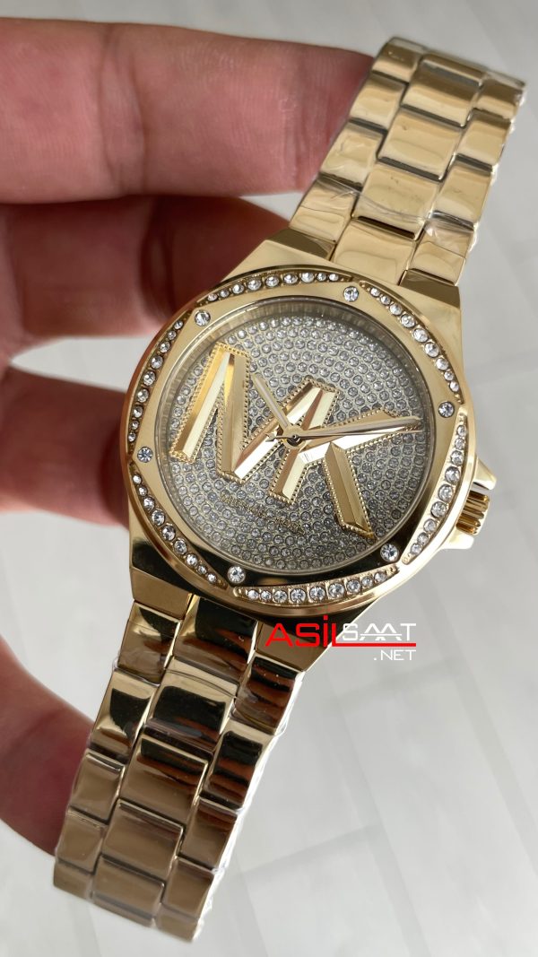 Michael Kors Lennox Gold MK7229 Taşlı Kadın Kol Saati Michael Kors Lennox Gold MK7229 Taşlı Kadın Kol Saati