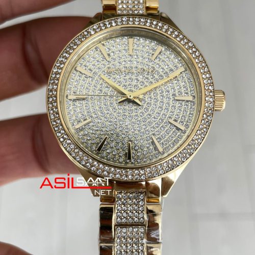 Michael Kors Runway Crystals Gold 37mm Diamond MK3632 Kadın Kol Saati