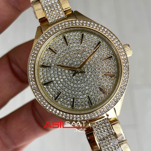 Michael Kors Runway Crystals Gold 37mm Diamond MK3632 Kadın Kol Saati