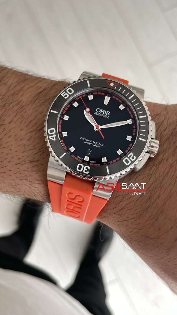 Oris Aquis Date Orange 43mm Swiss ETA Saat