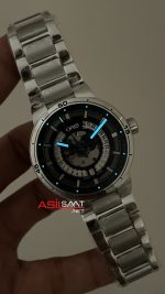 Oris TT1 Engine Date Skeleton Siyah Kadran 42mm Swiss ETA Saat