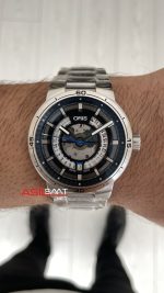 Oris TT1 Engine Date Skeleton Siyah Kadran 42mm Swiss ETA Saat