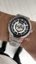 Oris TT1 Engine Date Skeleton Siyah Kadran 42mm Swiss ETA Saat