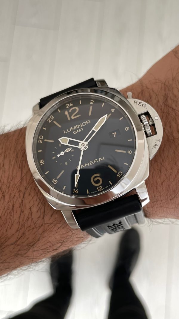 Panerai Luminor GMT PAM531 Siyah Kadran 44mm Super Clone Swiss ETA Saat VS Factory