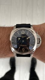 Panerai Luminor GMT PAM531 Siyah Kadran 44mm Super Clone Swiss ETA Saat VS Factory