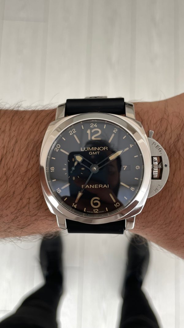 Panerai Luminor GMT PAM531 Siyah Kadran 44mm Super Clone Swiss ETA Saat VS Factory