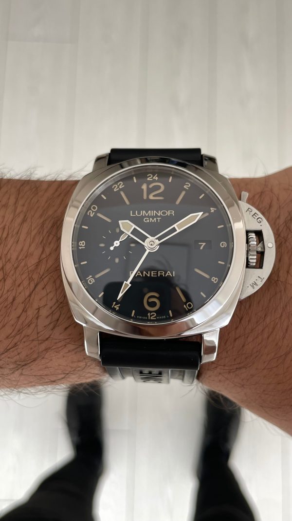 Panerai Luminor GMT PAM531 Siyah Kadran 44mm Super Clone Swiss ETA Saat VS Factory
