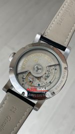 Patek Philippe Geneve Dual Time 40mm Silver Beyaz Kadran Replika Saat
