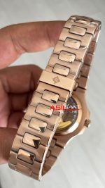 Patek Philippe Nautilus 5726 Annual Calendar Moonphase Rosegold Gri Kadran