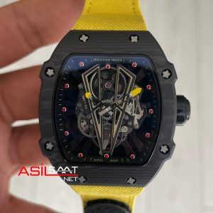 Richard Mille Rafael Nadal RM27-03 Tourbillon NTPT Carbon Sarı Swiss ETA Saat KU Factory