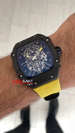 Richard Mille Rafael Nadal RM27-03 Tourbillon NTPT Carbon Sarı Swiss ETA Saat KU Factory