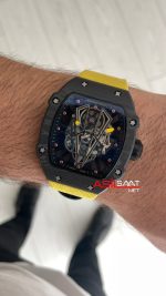 Richard Mille Rafael Nadal RM27-03 Tourbillon NTPT Carbon Sarı Swiss ETA Saat KU Factory