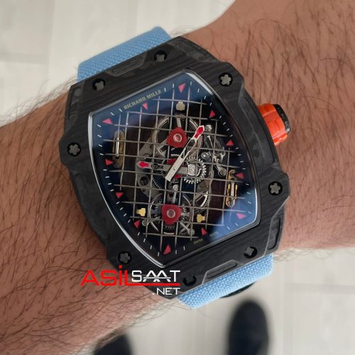 Richard Mille Rafael Nadal RM27-04 Carbon Tourbillon Skeleton Mavi