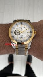 Seiko Premier Open Heart 42mm Beyaz Kadran Two Tone Gold 4R39 Kalibre