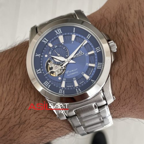 Seiko Premier Open Heart 42mm Mavi Kadran 4R39