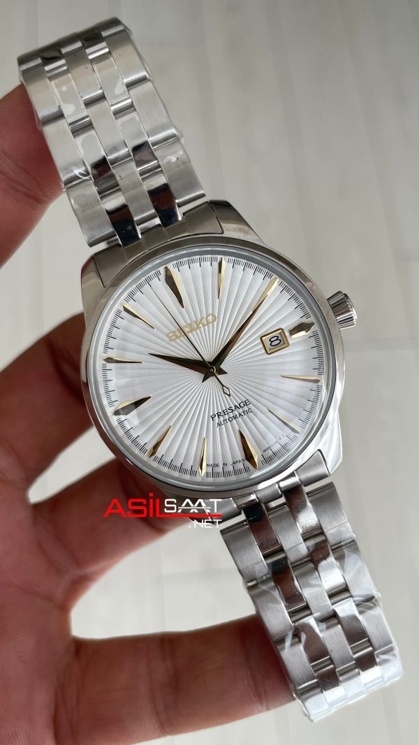 Seiko Presage Beyaz Kadran Silver 40mm Replika Saat Seiko Presage Beyaz Kadran Silver 40mm Replika Saat