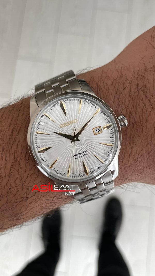 Seiko Presage Beyaz Kadran Silver 40mm Replika Saat Seiko Presage Beyaz Kadran Silver 40mm Replika Saat