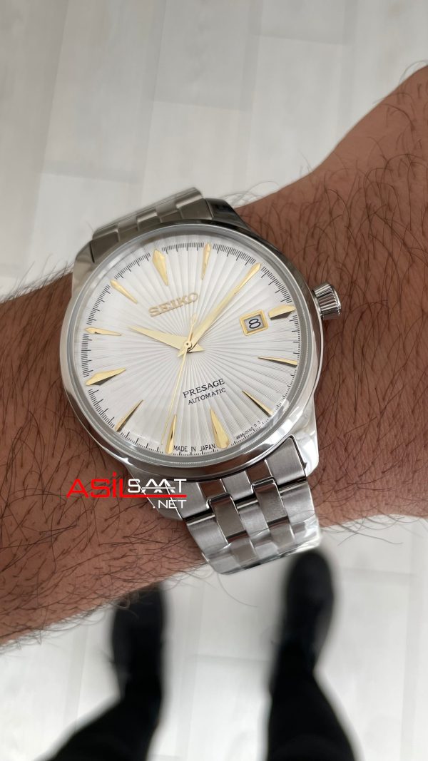 Seiko Presage Beyaz Kadran Silver 40mm Replika Saat Seiko Presage Beyaz Kadran Silver 40mm Replika Saat