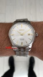 Seiko Presage Beyaz Kadran Silver 40mm Replika Saat
