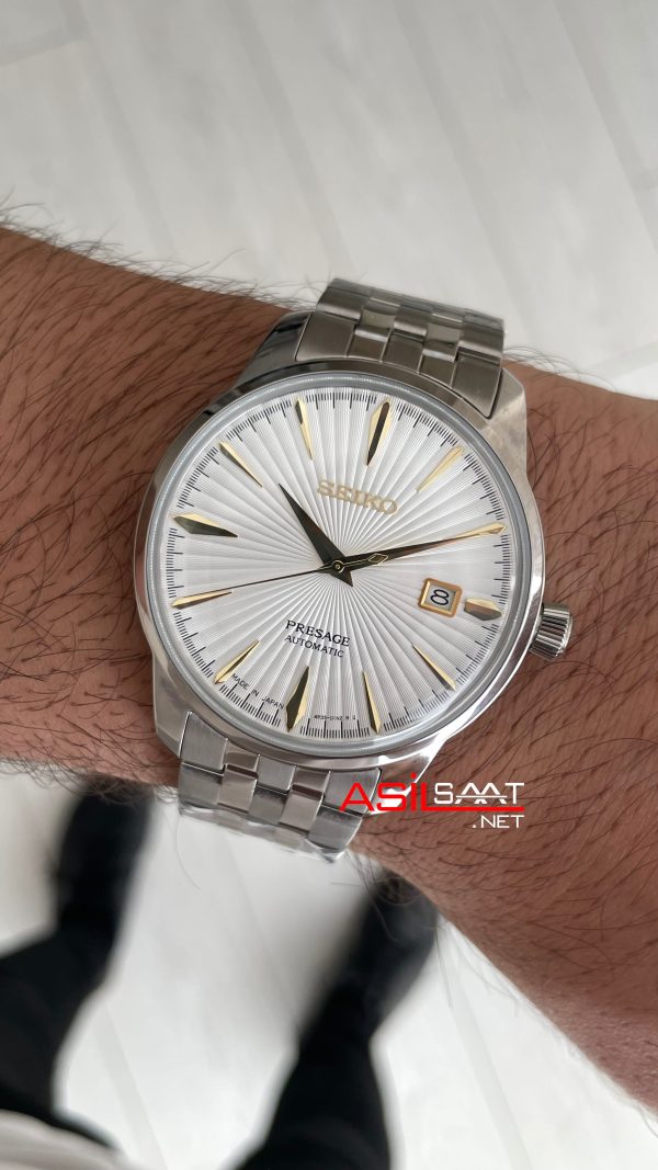 Seiko Presage Beyaz Kadran Silver 40mm Replika Saat Seiko Presage Beyaz Kadran Silver 40mm Replika Saat