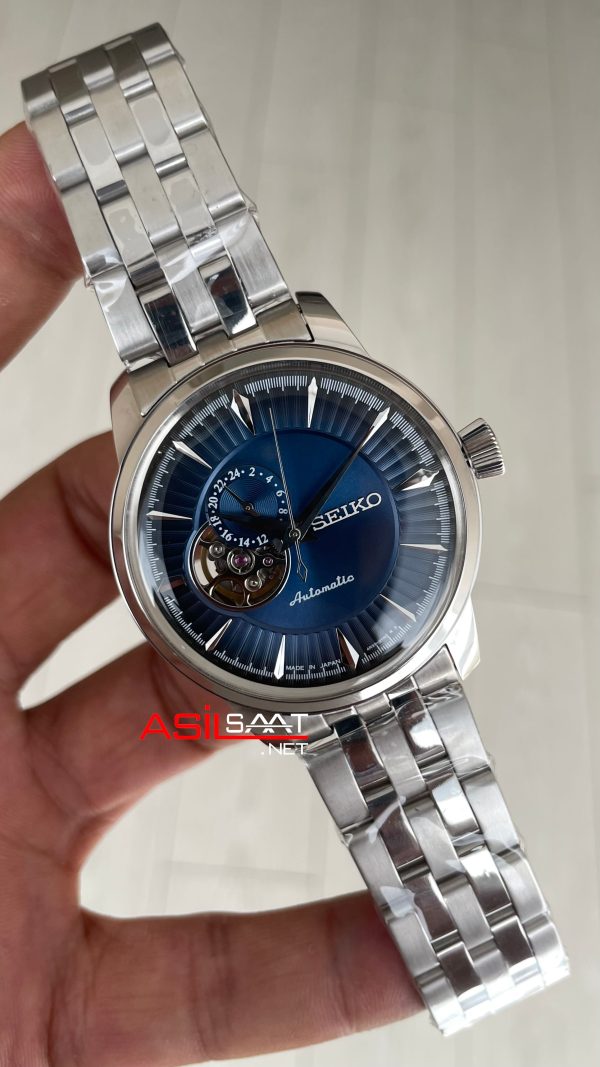 Seiko Presage Blue Acapulco Cocktail Open Heart 40mm Mavi 4R39