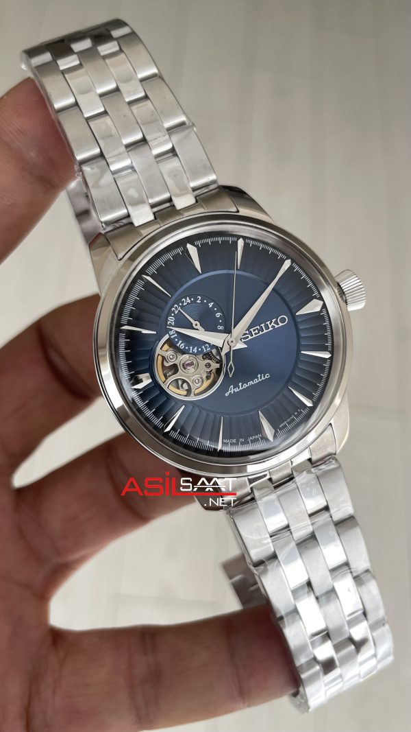 Seiko Presage Blue Acapulco Cocktail Open Heart 40mm Mavi 4R39