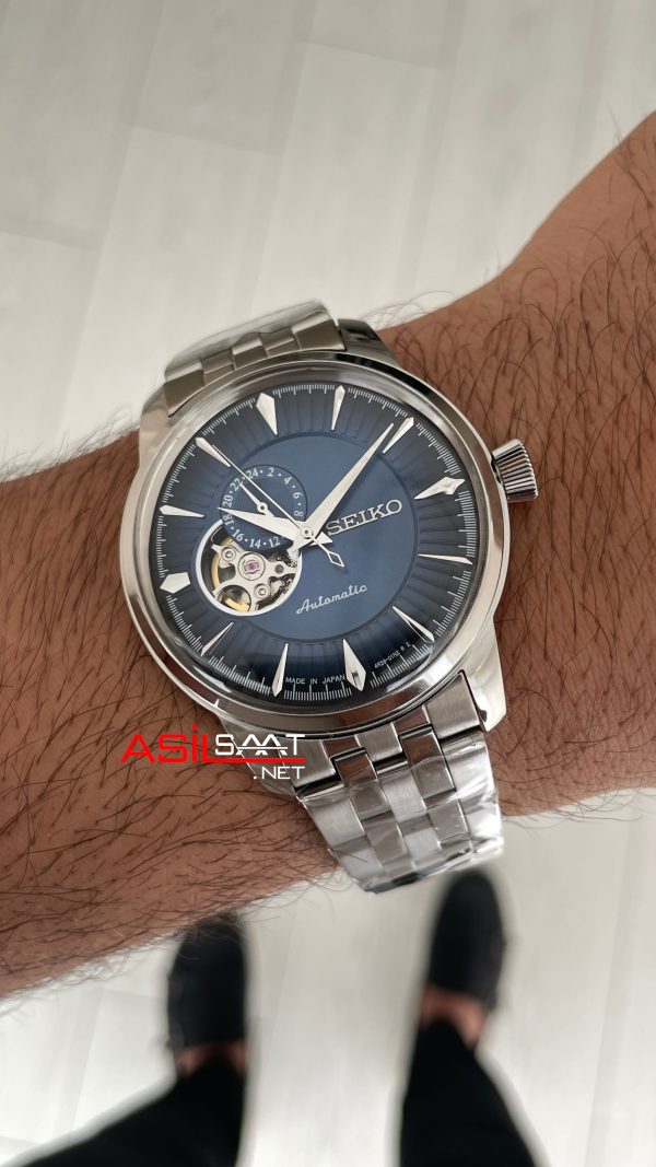 Seiko Presage Blue Acapulco Cocktail Open Heart 40mm Mavi 4R39