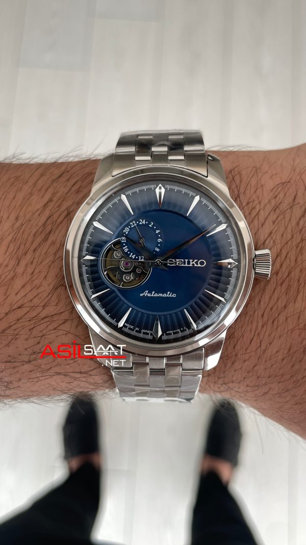 Seiko Presage Blue Acapulco Cocktail Open Heart 40mm Mavi 4R39