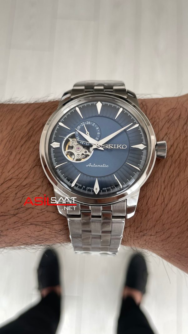 Seiko Presage Blue Acapulco Cocktail Open Heart 40mm Mavi 4R39