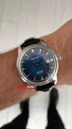 Seiko Presage Mavi Kadran 40mm Deri Kayış
