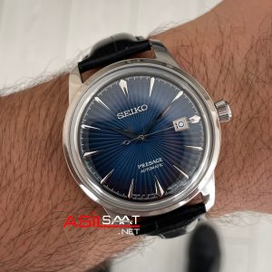 Seiko Presage Mavi Kadran 40mm Deri Kayış