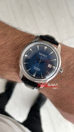 Seiko Presage Mavi Kadran 40mm Deri Kayış