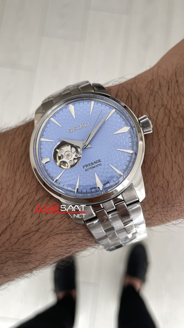 Seiko Presage Open Heart Coktail 40mm Buz Mavisi 4R38