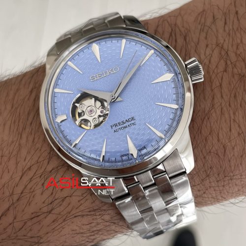 Seiko Presage Open Heart Coktail 40mm Buz Mavisi 4R38