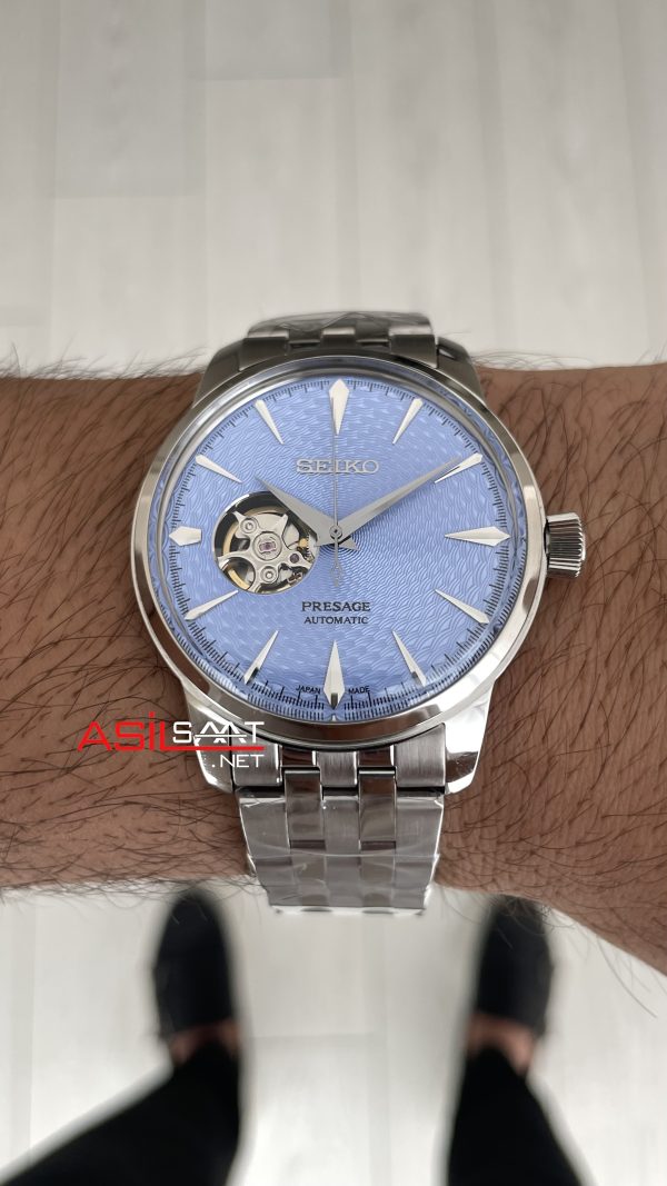 Seiko Presage Open Heart Coktail 40mm Buz Mavisi 4R38