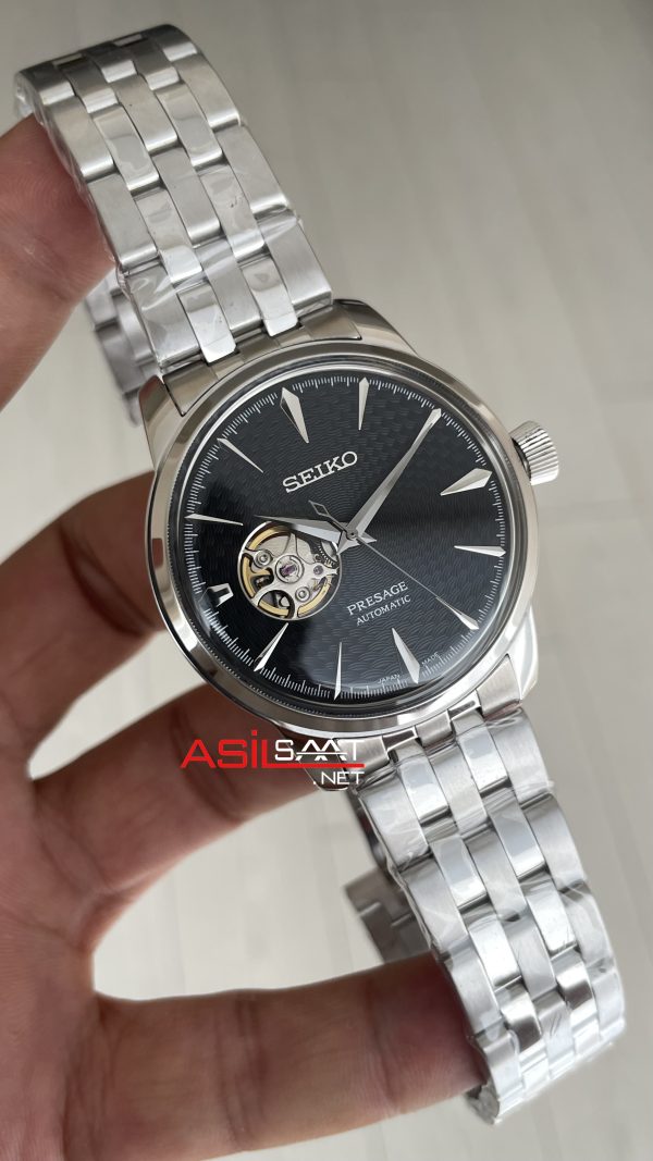 Seiko Presage Open Heart Coktail 40mm Gri Kadran 4R38