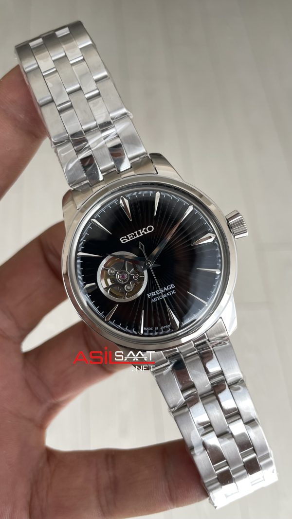 Seiko Presage Open Heart Coktail 40mm Siyah Kadran 4R38