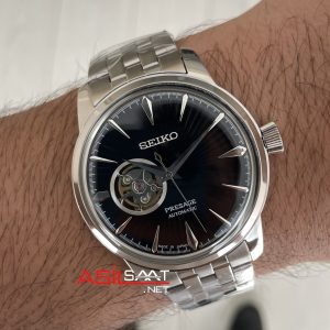 Seiko Presage Open Heart Coktail 40mm Siyah Kadran 4R38