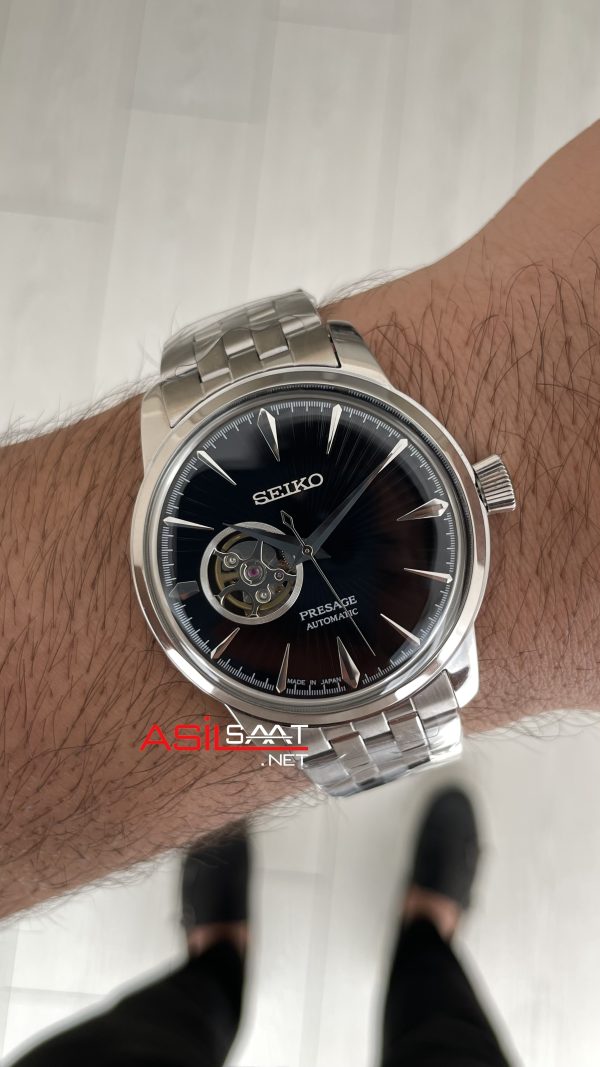Seiko Presage Open Heart Coktail 40mm Siyah Kadran 4R38
