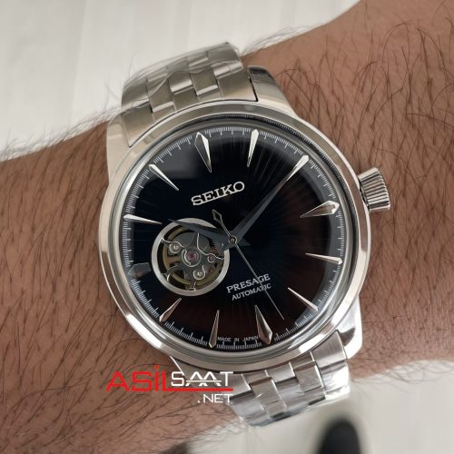 Seiko Presage Open Heart Coktail 40mm Siyah Kadran 4R38