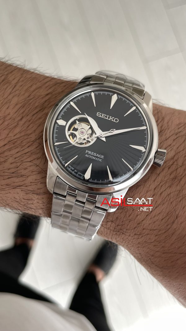 Seiko Presage Open Heart Coktail 40mm Siyah Kadran 4R38