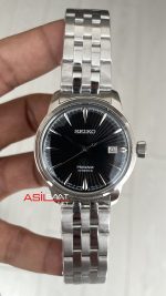 Seiko Presage Siyah 40mm Replika Saat