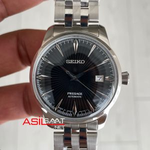 Seiko Presage Siyah Kadran Silver 40mm Replika Saat