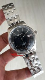 Seiko Presage Siyah Kadran Silver 40mm Replika Saat