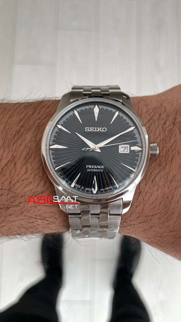 Seiko Presage Siyah Kadran Silver 40mm Replika Saat Seiko Presage Siyah Kadran Silver 40mm Replika Saat