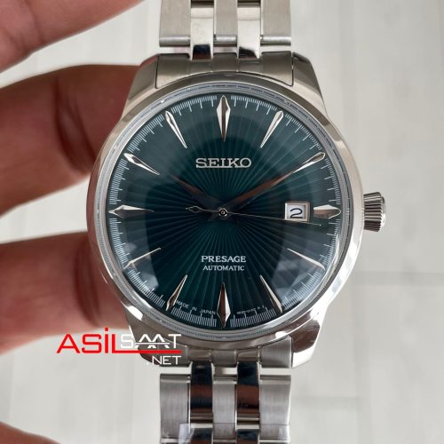 Seiko Presage Yeşil Kadran Silver 40mm Replika Saat