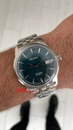 Seiko Presage Yeşil Kadran Silver 40mm Replika Saat