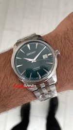 Seiko Presage Yeşil Kadran Silver 40mm Replika Saat