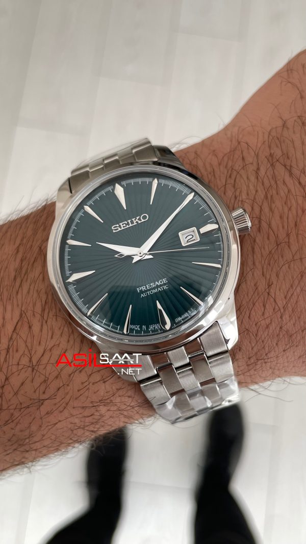 Seiko Presage Yeşil Kadran Silver 40mm Replika Saat Seiko Presage Yeşil Kadran Silver 40mm Replika Saat